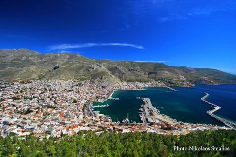 Pothia & the Port of Kalymnos – View from Saint Savvas
