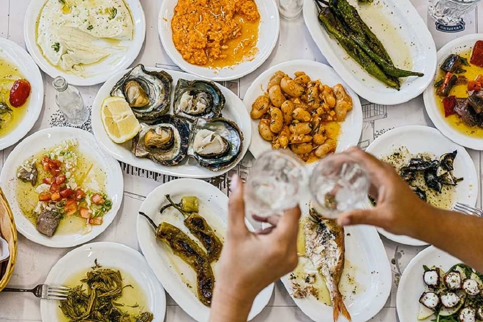Greek Meze around the table